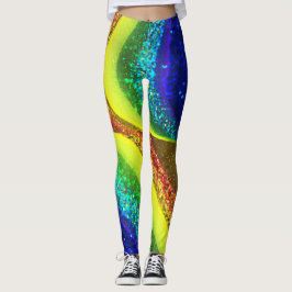 Leggings voor regenbooglittering
