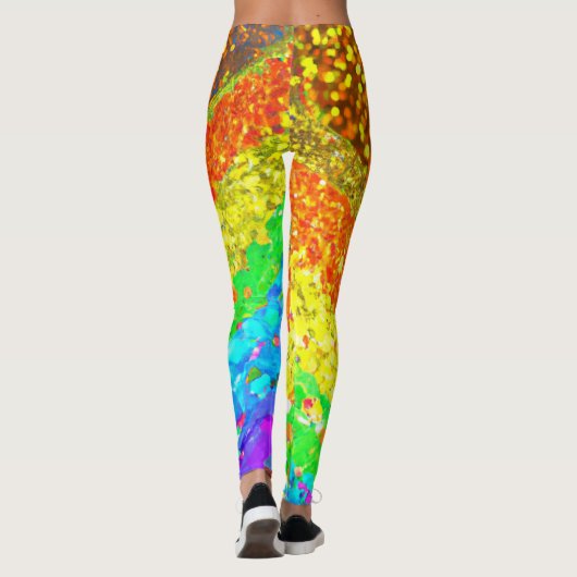 Leggings voor regenbooglittering (Achterkant)