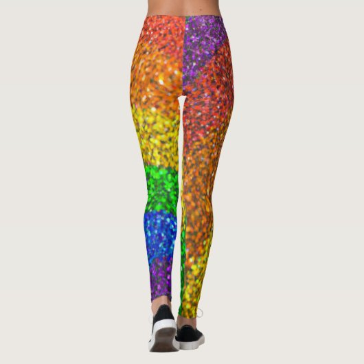 Leggings voor regenbooglittering (Achterkant)