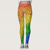 Leggings voor regenbooglittering (Voorkant)