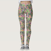 Leggings voor regenboogpalm afdrukken (Voorkant)