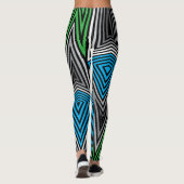 Leggings voor regenboogrex Retro: Retro (Achterkant)