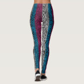 Leggings voor regenboogrex Retro: Transvlag omgeke (Achterkant)