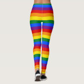 Leggings voor regenboogstripes met geavanceerd des (Achterkant)