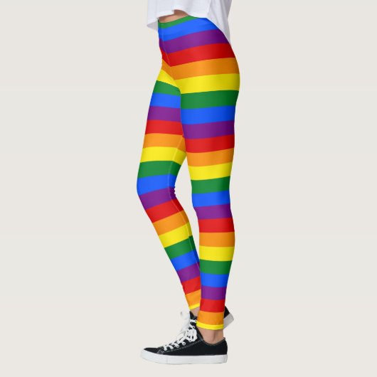 Leggings voor regenboogstripes met geavanceerd des (Links)
