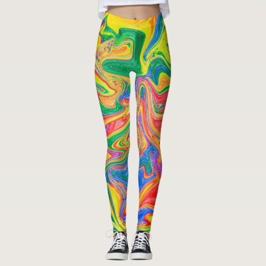 Leggings voor regenboogverf (Voorkant)