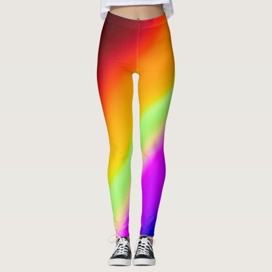 Leggings voor regenboogverlichting Unisex (Voorkant)