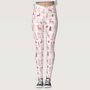 Leggings voor rendieren en kerstbomen