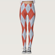 Leggings voor rode blauwe diamanten