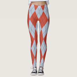 Leggings voor rode blauwe diamanten