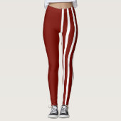 Leggings voor rode en witte jester (Voorkant)