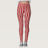 Leggings voor rode en zilverstrips (Voorkant)