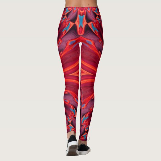Leggings voor rode ontwerpwervelkolom (Achterkant)