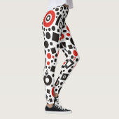 Leggings voor roodkleurige en zwarte kunst Deco De (Rechts)