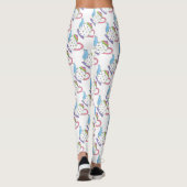 Leggings voor roze blauw pooidop theezetkamer (Achterkant)