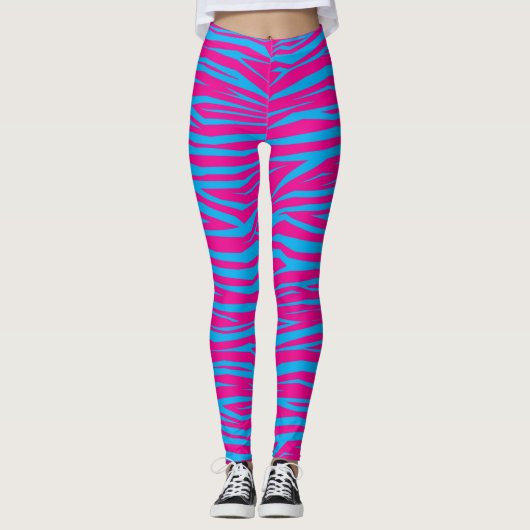 Leggings voor roze blauwdruk (Voorkant)