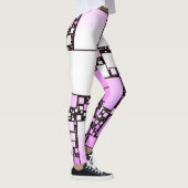 Leggings voor roze en witte vierkant dansen (Rechts)
