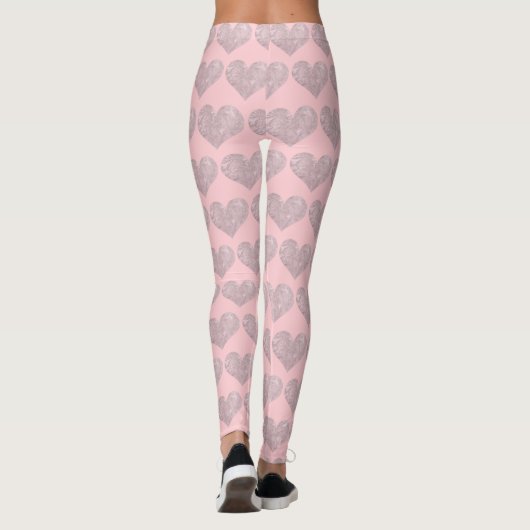 Leggings voor roze hart (Achterkant)