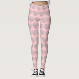 Leggings voor roze hart