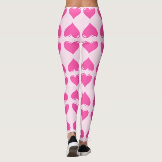 Leggings voor roze hart (Achterkant)