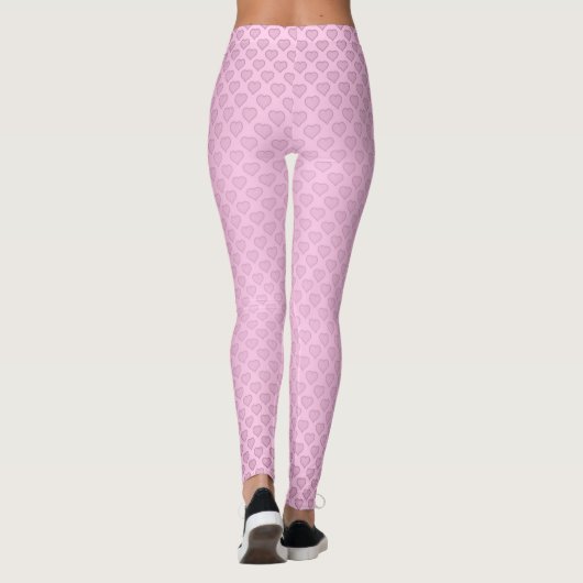 Leggings voor roze harten - Yoga Pants van Valenti (Achterkant)