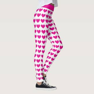 Leggings voor roze hartritmepatronen