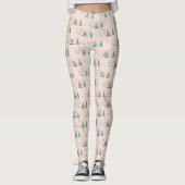 Leggings voor roze kerstbomen (Voorkant)