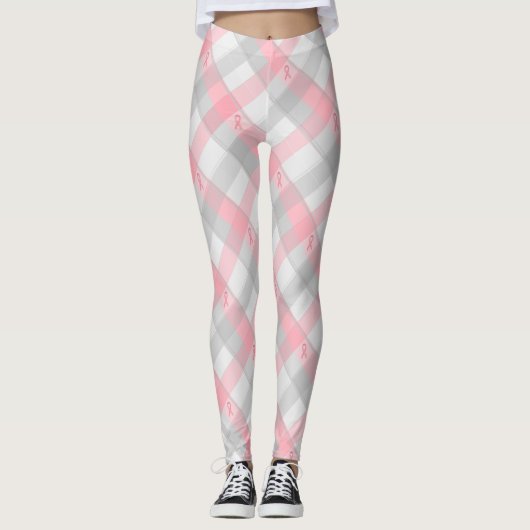 Leggings voor roze lint geponste BC (Voorkant)