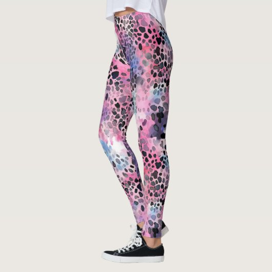 Leggings voor roze luipaard afdrukken (Links)