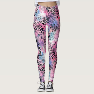 Leggings voor roze luipaard afdrukken