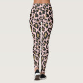 Leggings voor roze luipaard afdrukken (Achterkant)