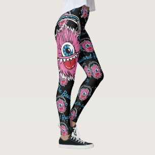 Leggings voor roze muziekmonster