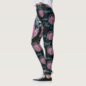 Leggings voor roze muziekmonster (Links)