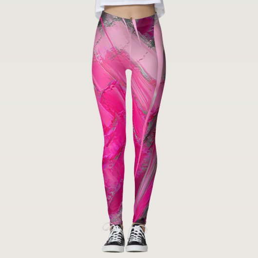 Leggings voor roze ontwerper (Voorkant)