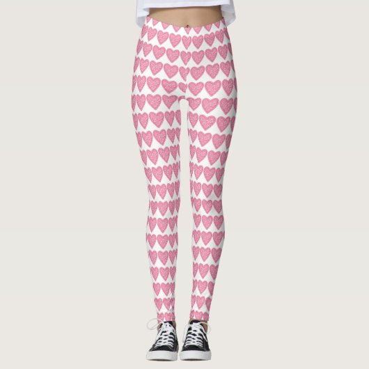 Leggings voor roze Valentijn (Voorkant)