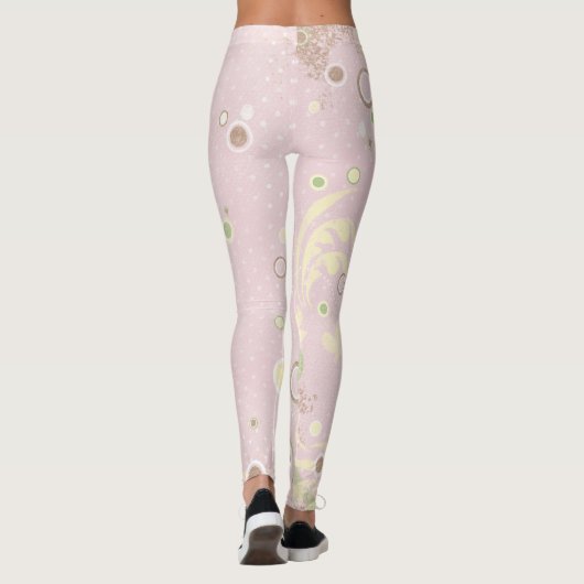 Leggings voor roze vlinder (Achterkant)