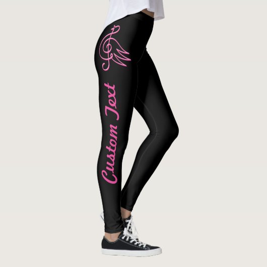 Leggings voor roze vogelmuziek (Rechts)