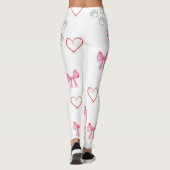 LEGGINGS VOOR SCHAKELAFDRUKKEN, HART EN BOWS (Achterkant)