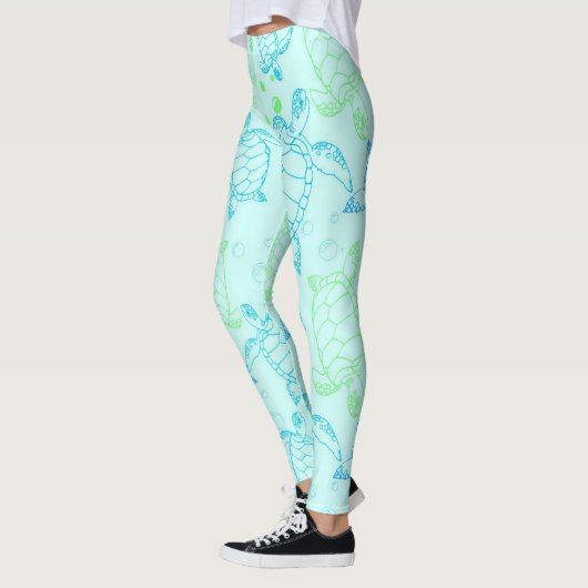 Leggings voor schildpadblauw water (Links)