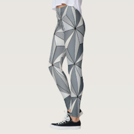 Leggings voor Silver Geo-ontwerp