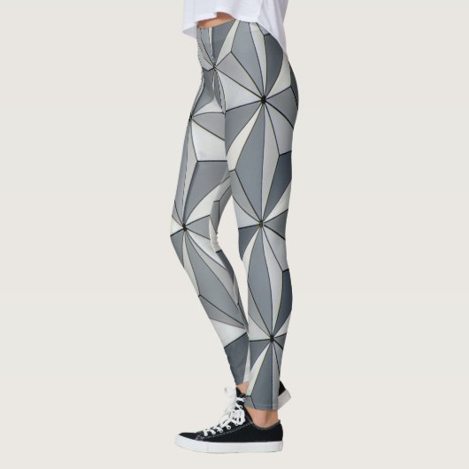 Leggings voor Silver Geo-ontwerp (Links)