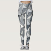 Leggings voor Silver Geo-ontwerp (Voorkant)