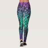 Leggings voor snakeskin met meerdere kleuren (Achterkant)