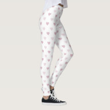 Leggings voor Snoep met roze hartslag voor vrouwen
