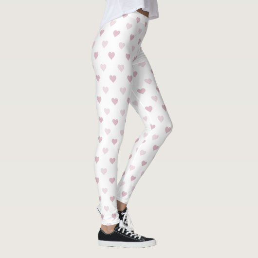 Leggings voor Snoep met roze hartslag voor vrouwen (Rechts)