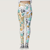 Leggings voor sociale media kool (Voorkant)