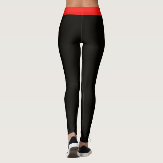 Leggings voor Softball-gebold ontwerp (Achterkant)