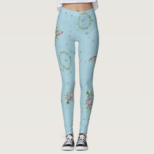 LEGGINGS VOOR SPRINGLICHTBLAUW (Voorkant)