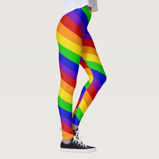 Leggings voor strips regenboogkleuren PRIDE Colorf (Rechts)