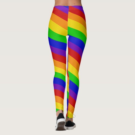 Leggings voor strips regenboogkleuren PRIDE Colorf (Achterkant)